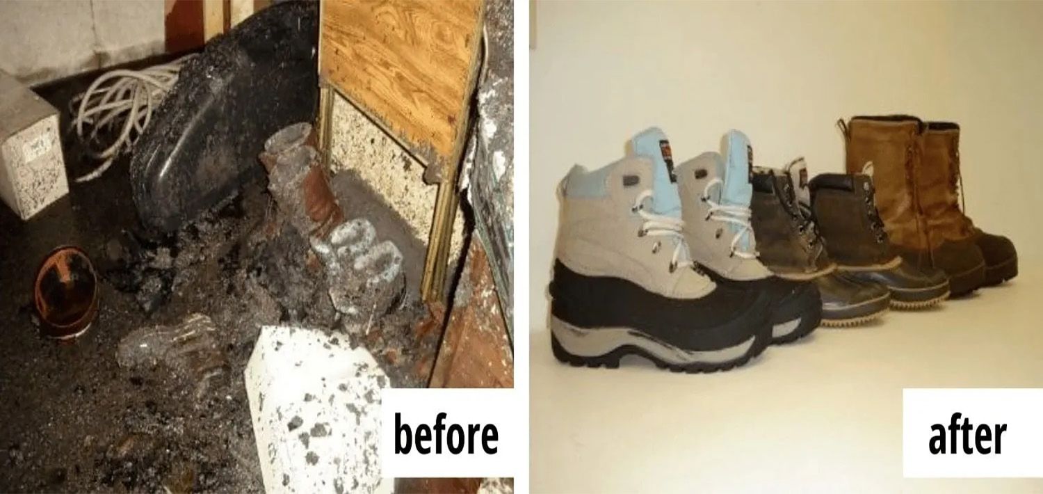Content Cleaning Before and After Photo