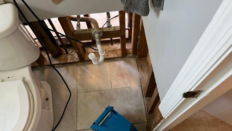 flooded basement cleanup 