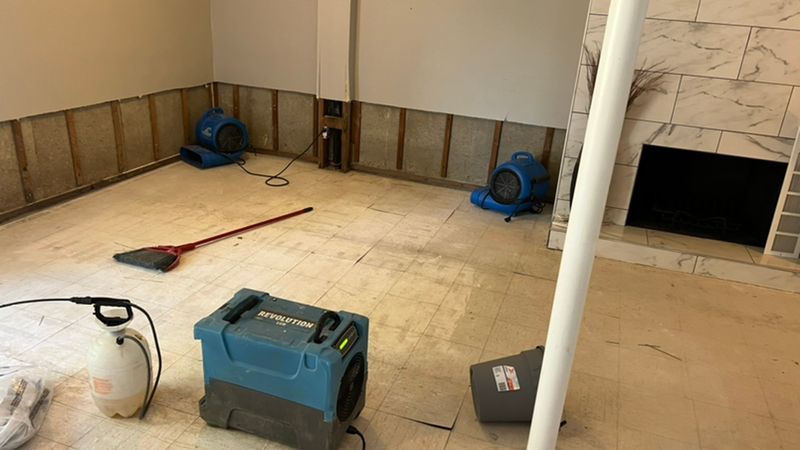 flooded basement cleanup