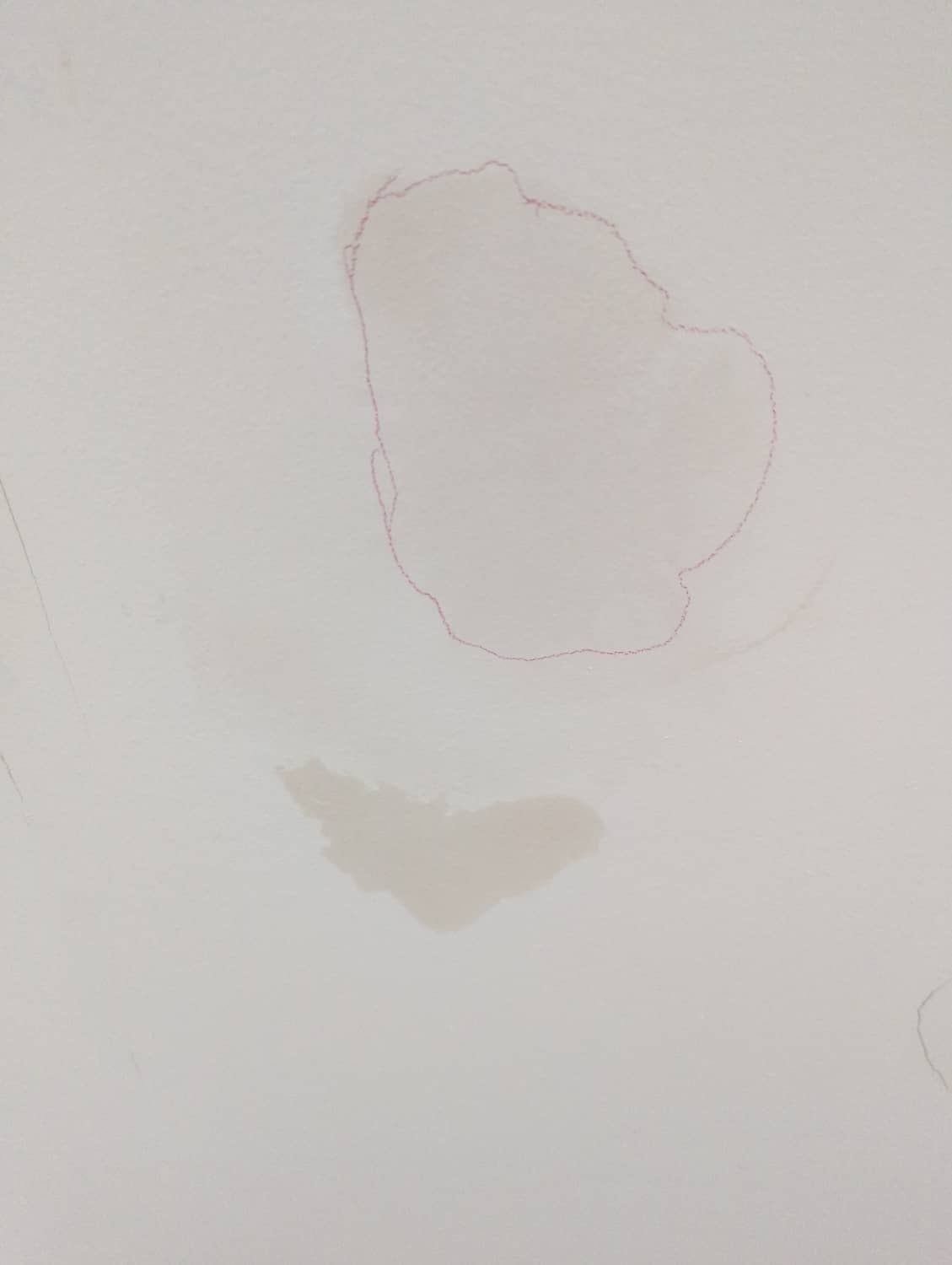 water stains on ceiling