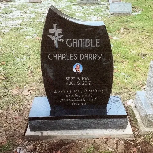 Granite memorial monuments and headstones