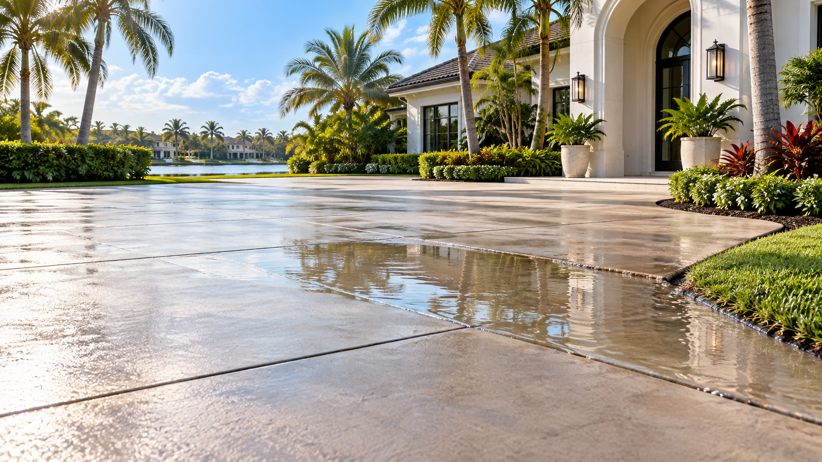 Standing Water & Drainage Problems Around Concrete