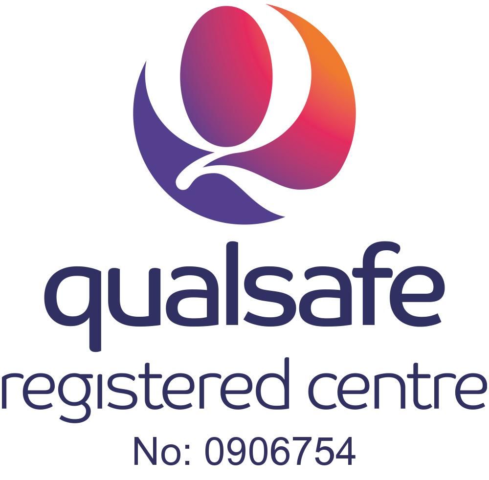 Qualsafe logo: a stylized 