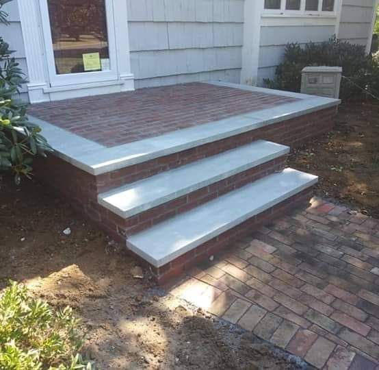 Brick Front Steps — Red Bank, NJ — S&N Masonry and Hardscapes