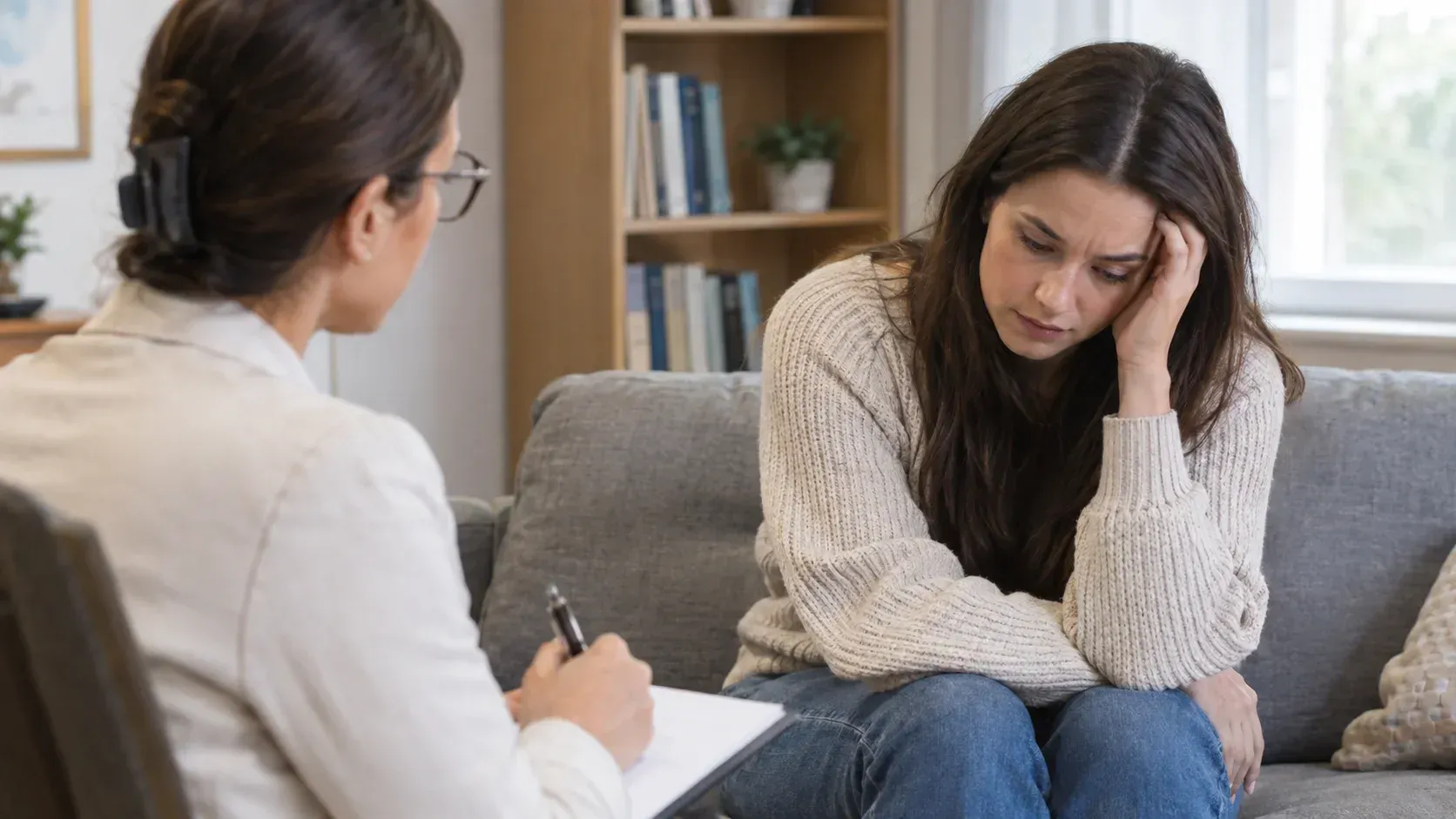 Therapist consulting client: Can Trauma From Childhood Resurface Years Later in Adulthood?