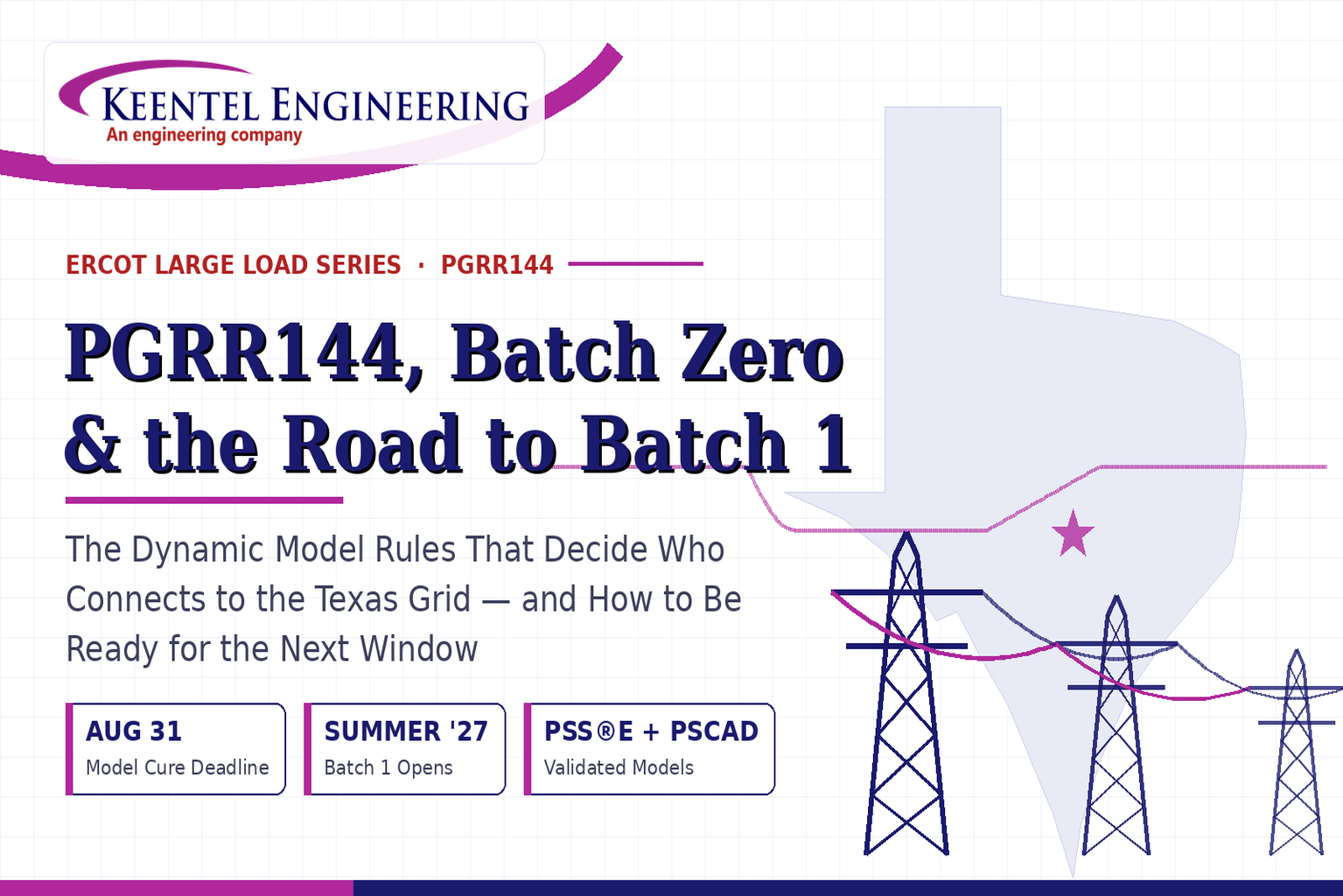 PGRR144, Batch Zero & Batch 1 Guide | ERCOT Dynamic Models