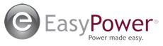 EasyPower logo: gray circle with 