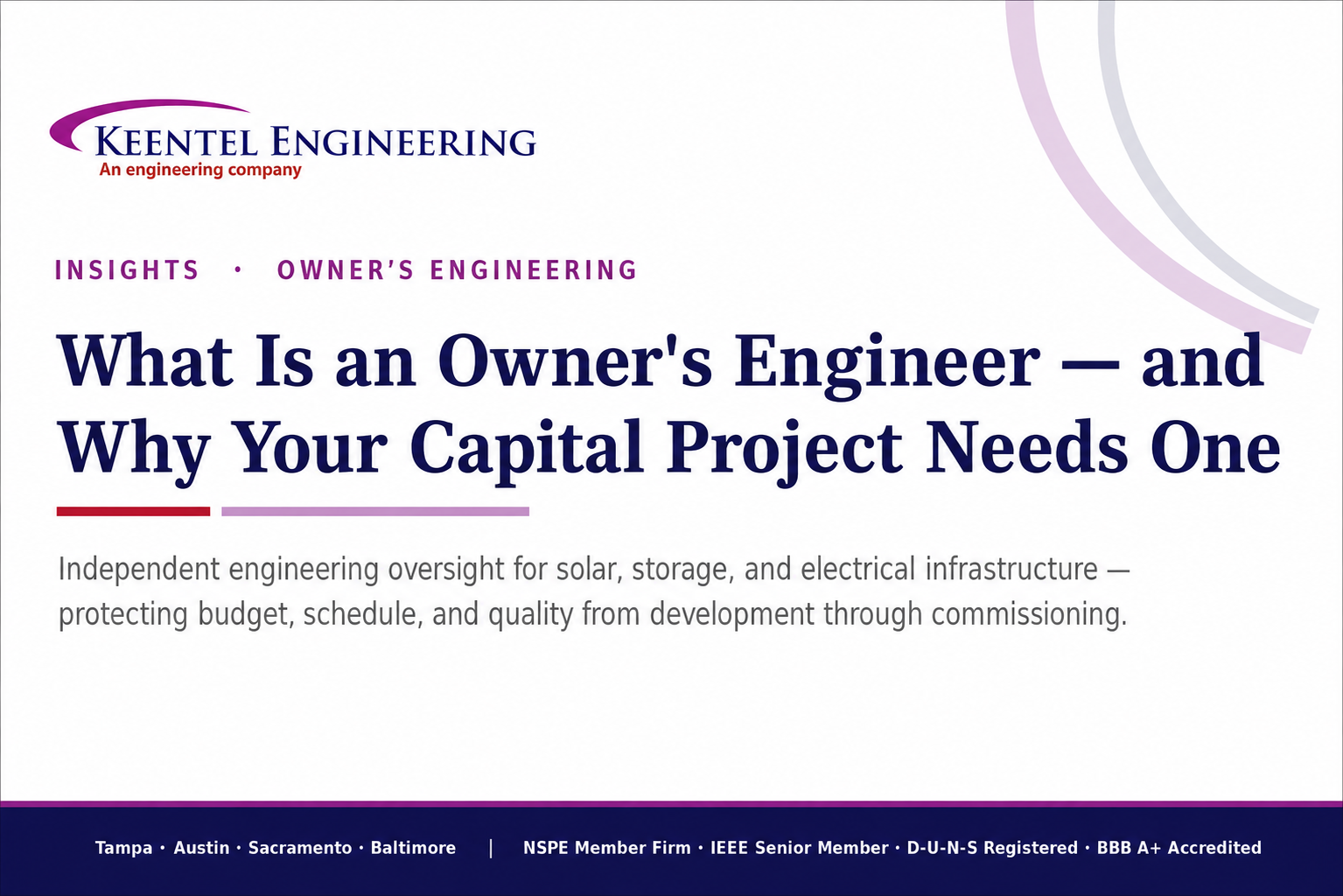 Owner’s Engineer reviewing energy project design