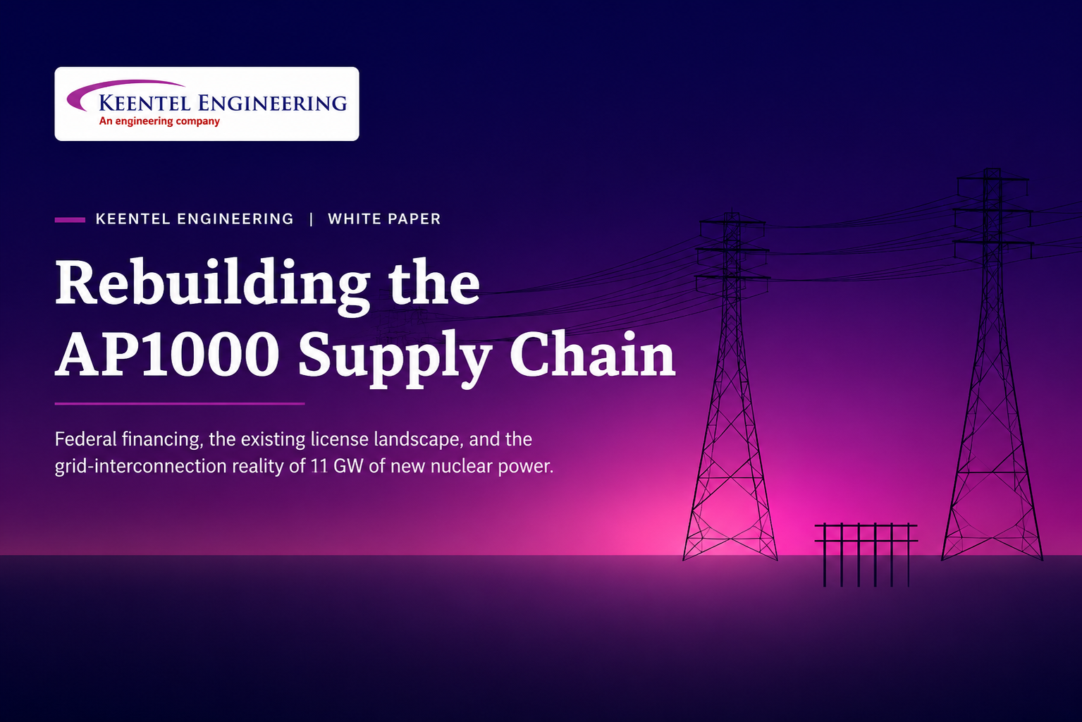AP1000 nuclear power supply chain and grid interconnection infrastructure