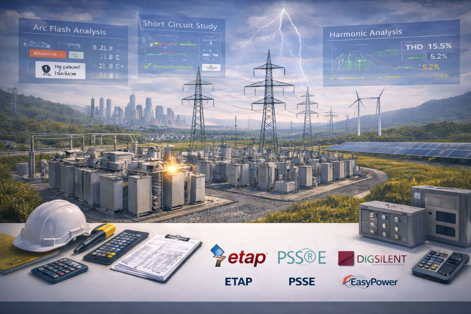 Power system engineering analysis supporting NERC compliance evidence