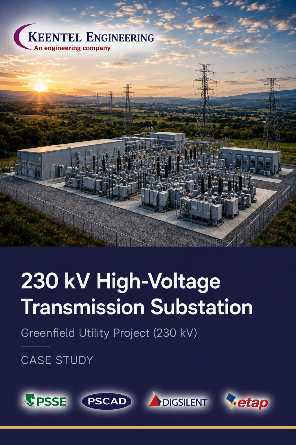 230 kV High Voltage Transmission Substation