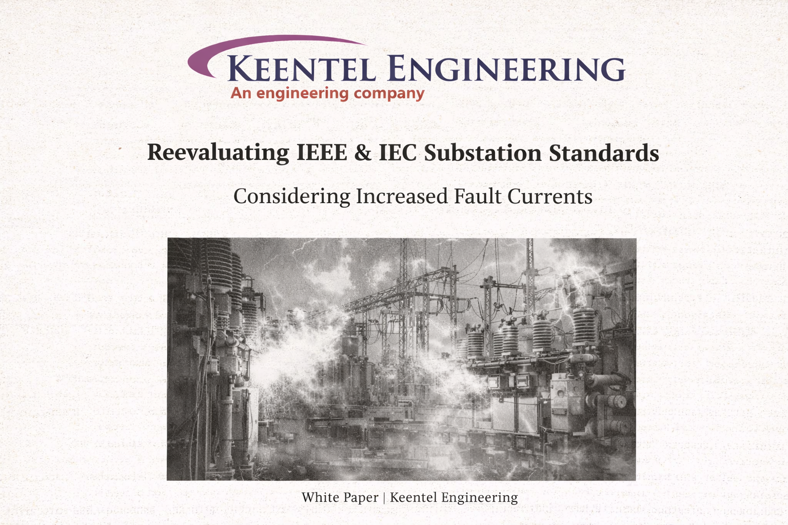 Cover of a white paper by Keentel Engineering titled 