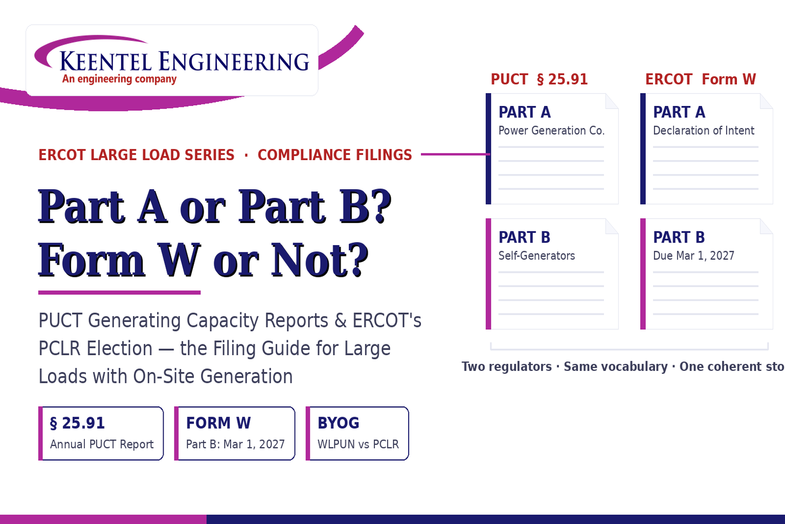 ERCOT Form W and PUCT Part A & Part B filing guide for large load interconnection