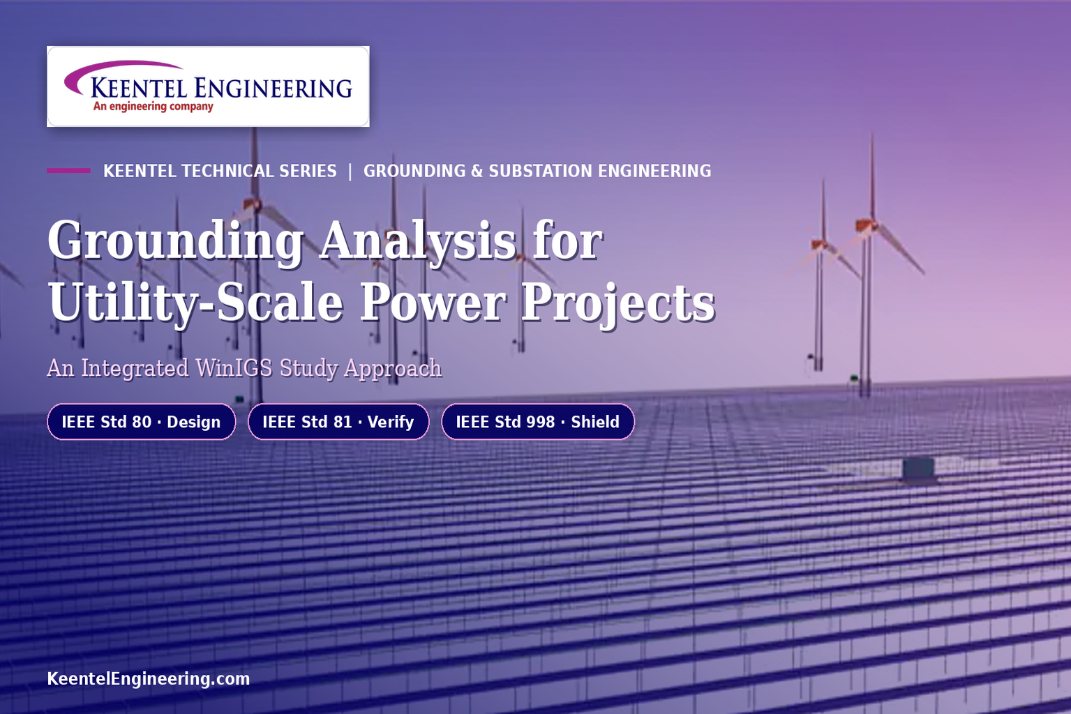 Grounding analysis for utility-scale solar and power projects