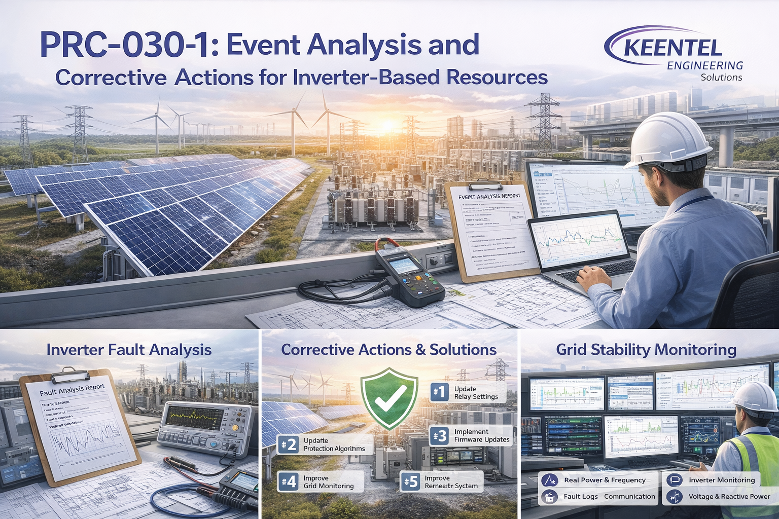 PRC-030-1 guide: Event analysis & corrective actions for inverter-based resources