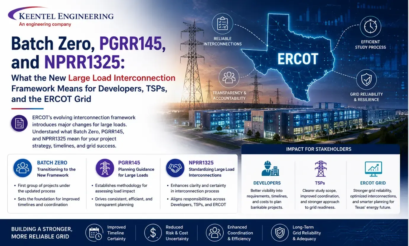 Batch Zero ERCOT compliance guide illustrating large load, PCLR, and BYOG operational framework 