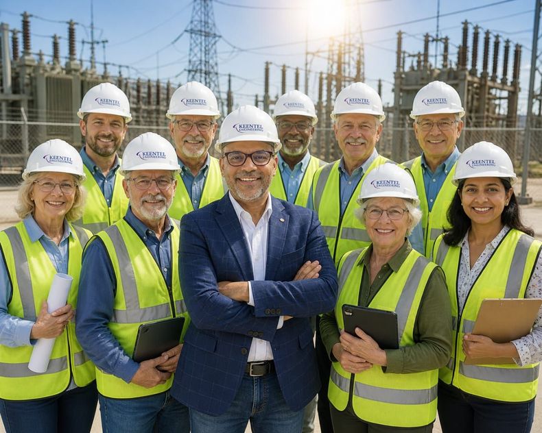 Keentel Engineering electrical power engineering team