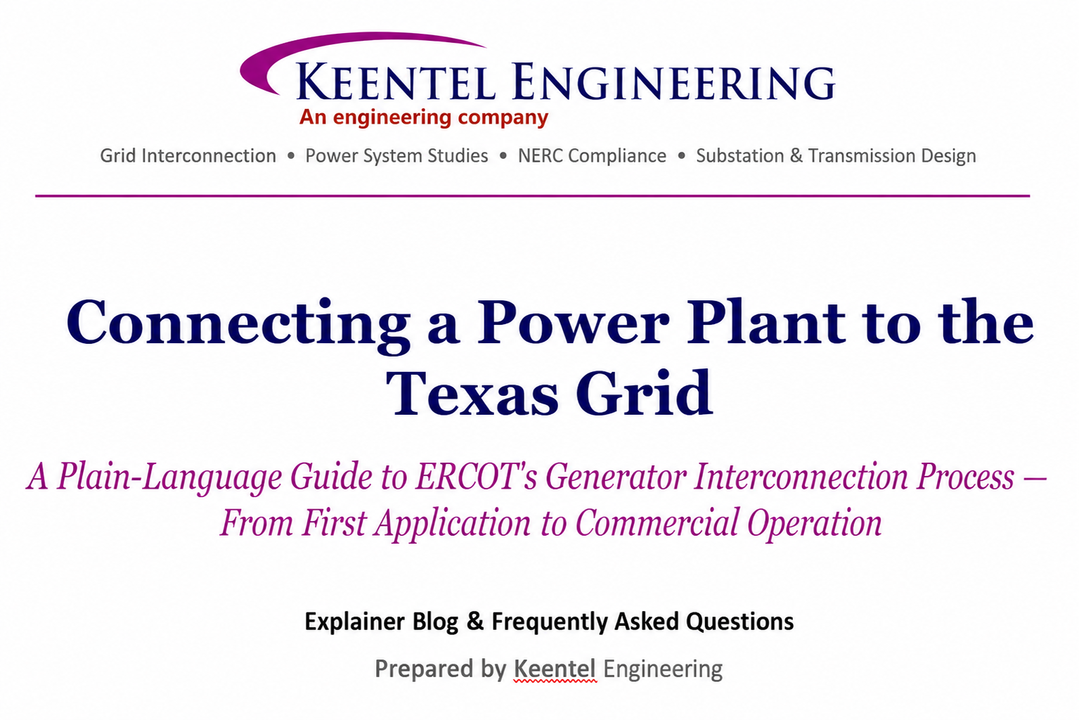 Texas ERCOT Generator Interconnection Guide | Keentel