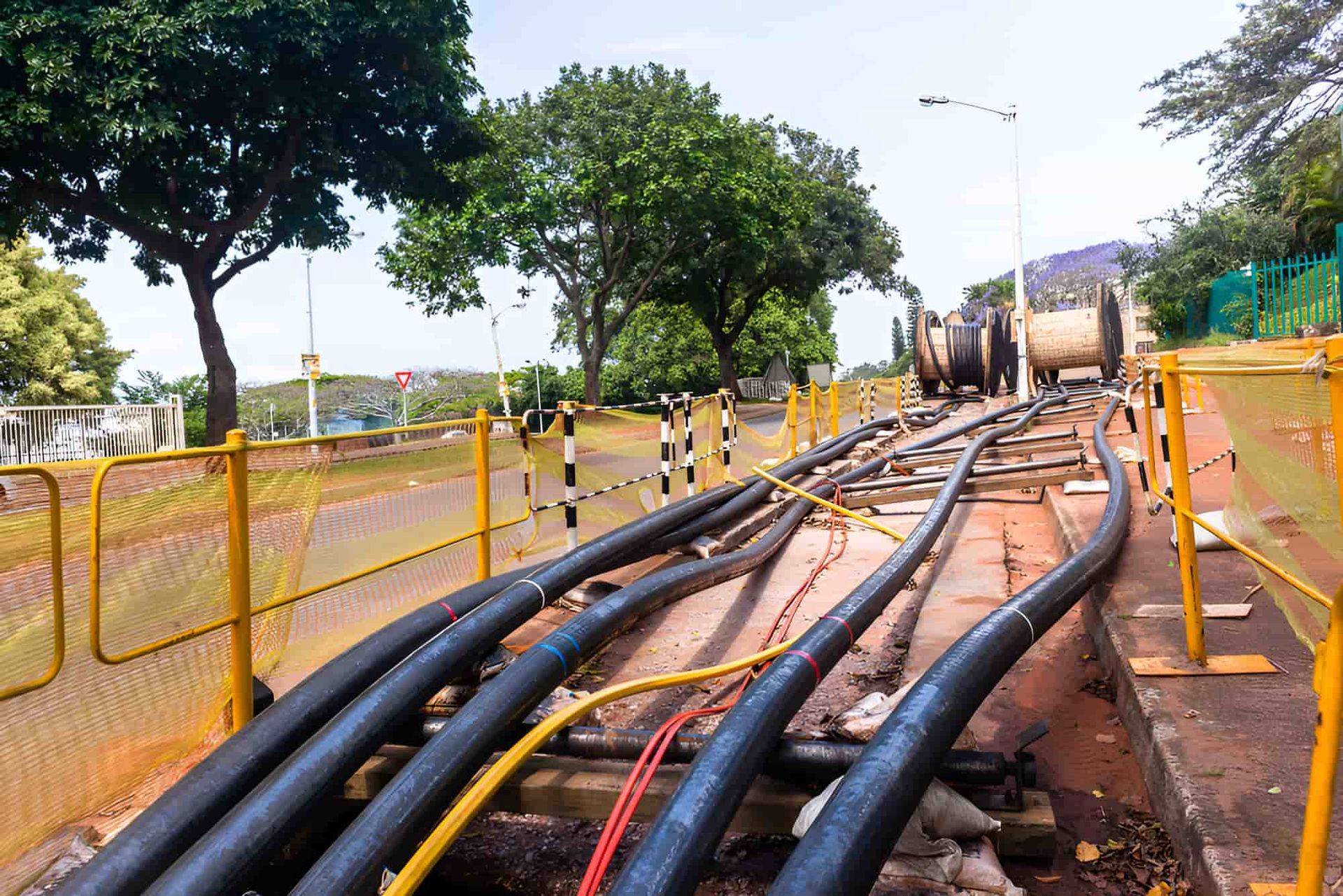 A Bunch Of Pipes Are Being Installed Underground — CQ Service Locating In Biloela, QLD