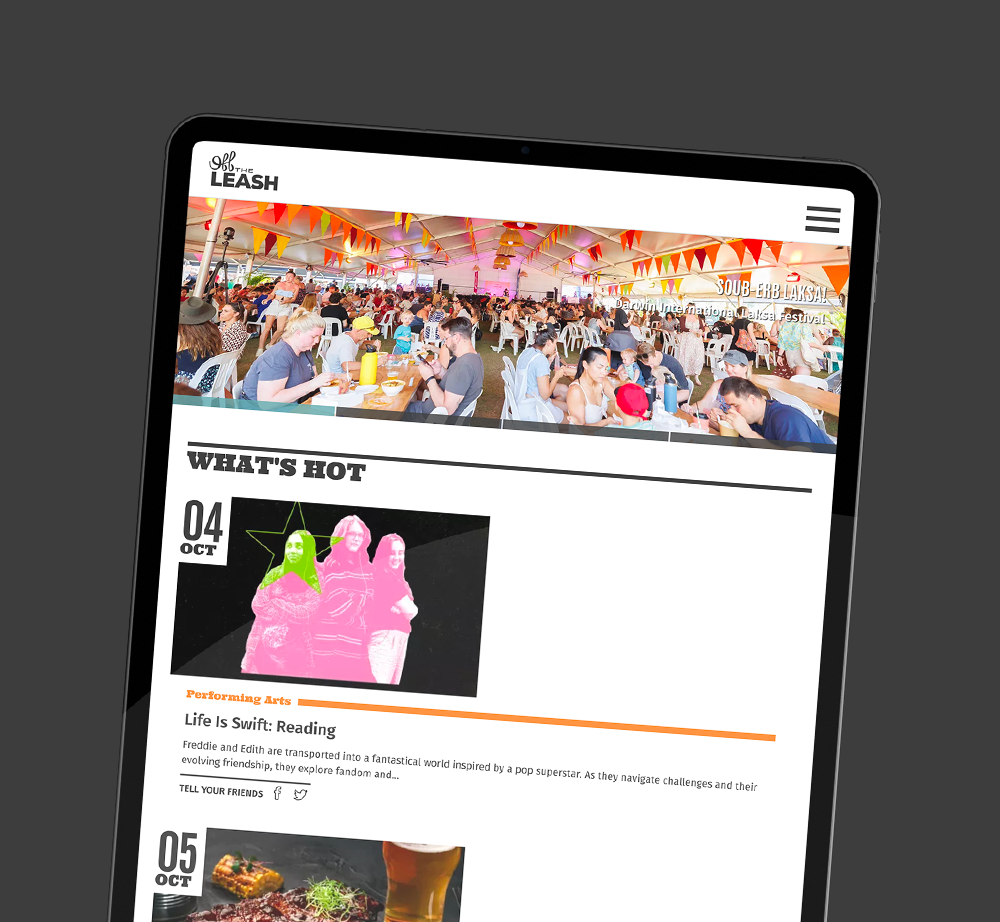 A tablet is open to a page that says what 's hot