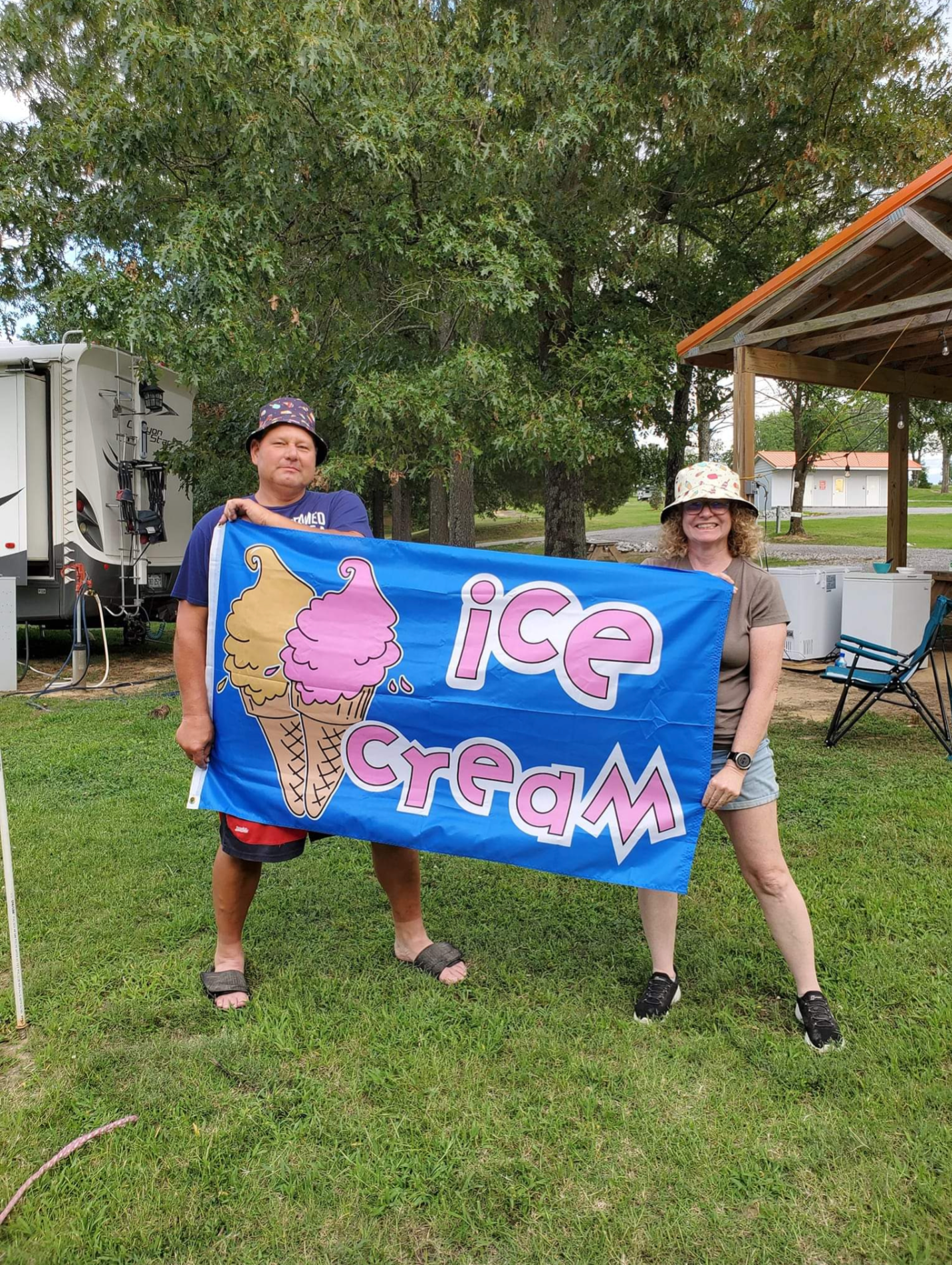 Camping Event Ice Cream Social and Christmas in July Vienna, IL