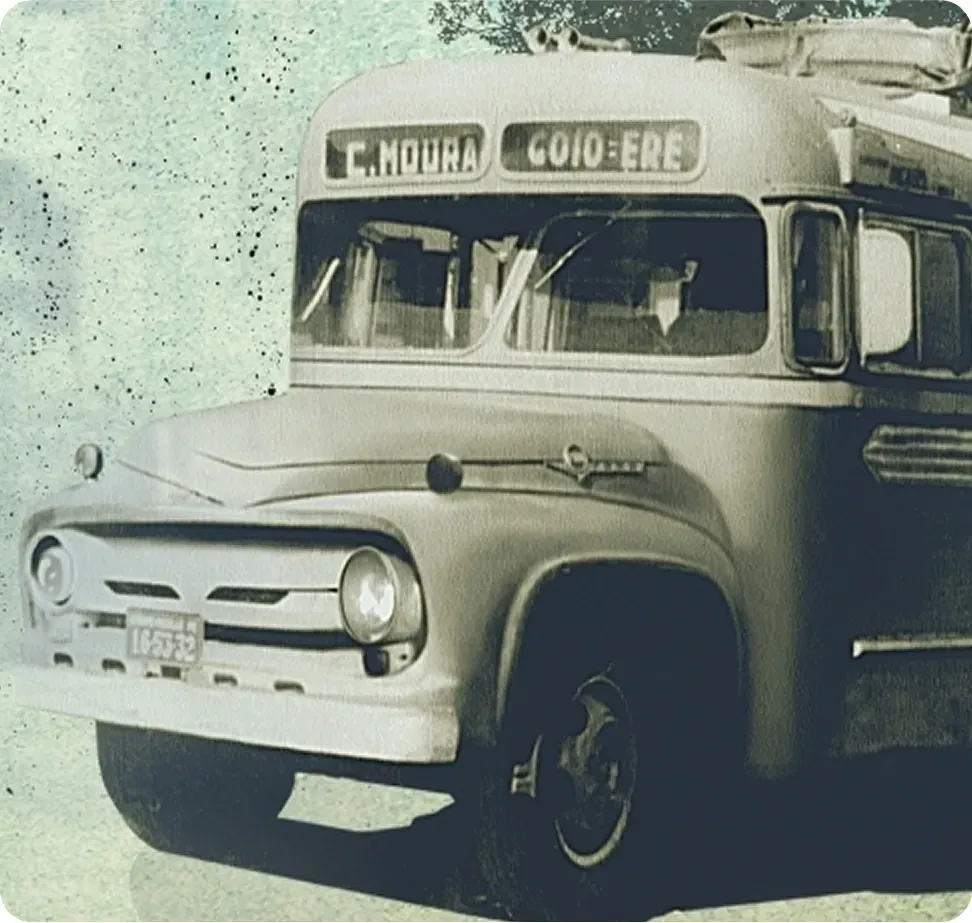 Imagem do primeiro ônibus da Expresso Nordeste