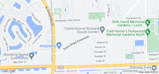 Map of business location