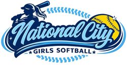 Tight boarder of official logo for National City Girls Softball