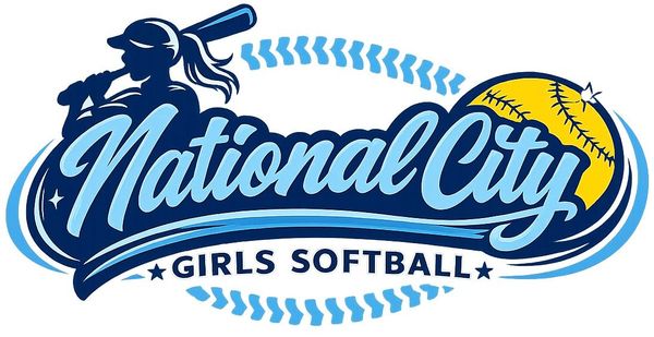 Tight boarder of official logo for National City Girls Softball
