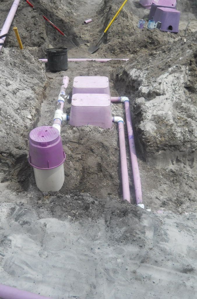 Reclaimed Water Valve set up