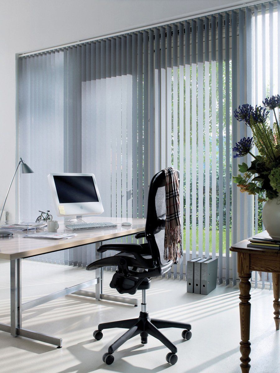 Black vertical blind