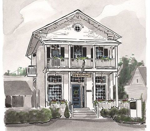 1870 Restaurant is in a historical Virginia House