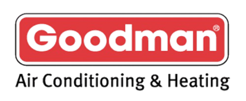 Goodman logo with red rectangle, white text, and