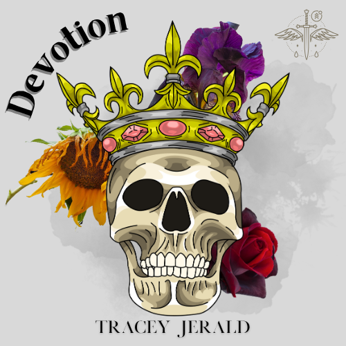 A logo for devotion series by tracey jerald