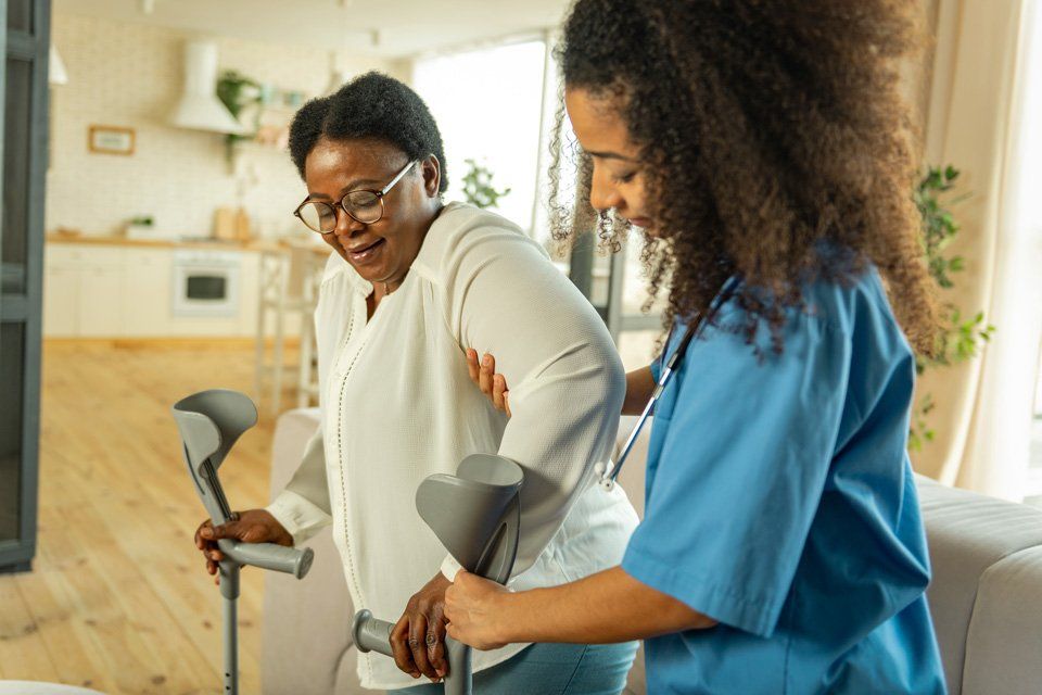 A medical professional holding a stethoscope
