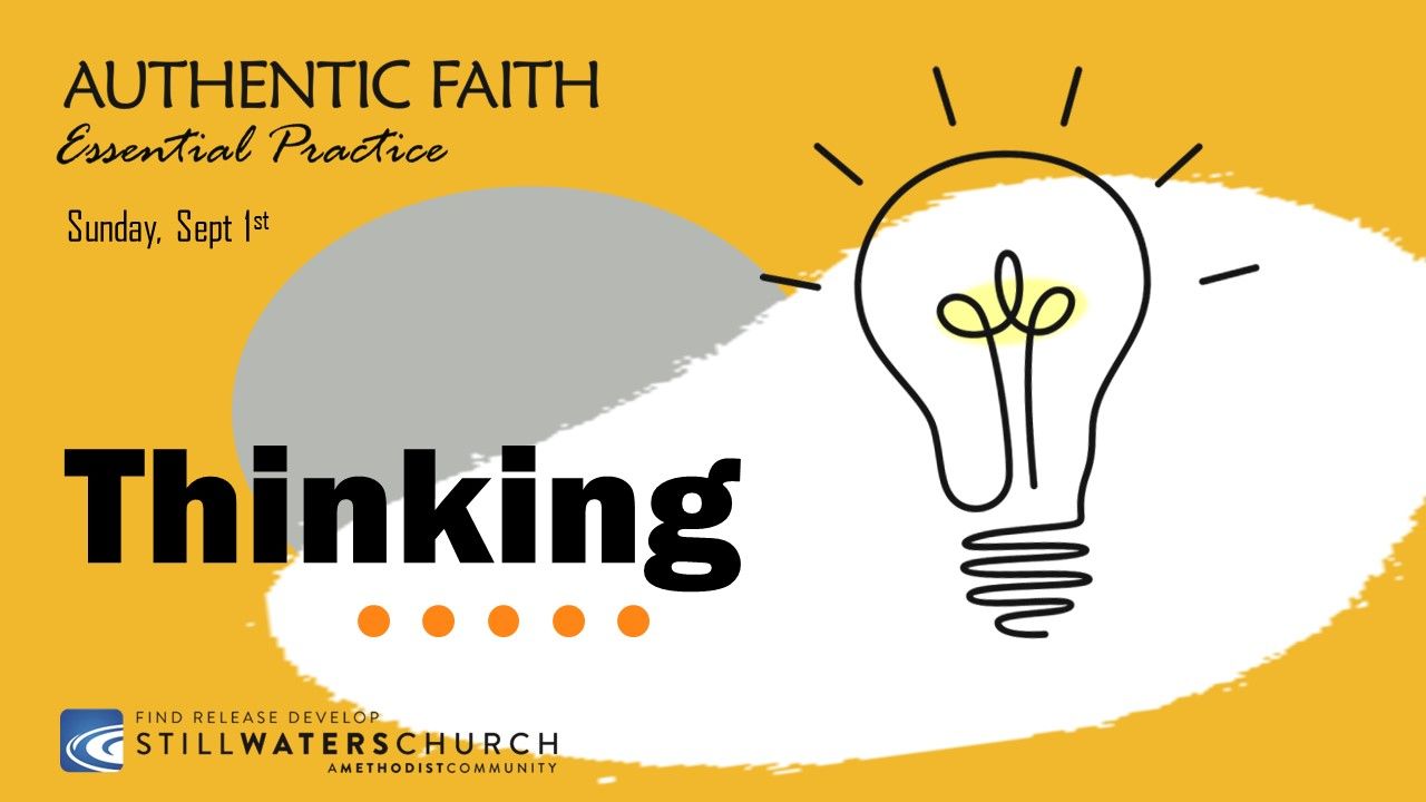 A poster for authentic faith essential practice thinking