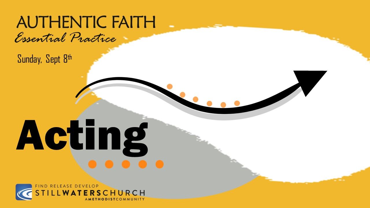 A poster for authentic faith essential practice acting