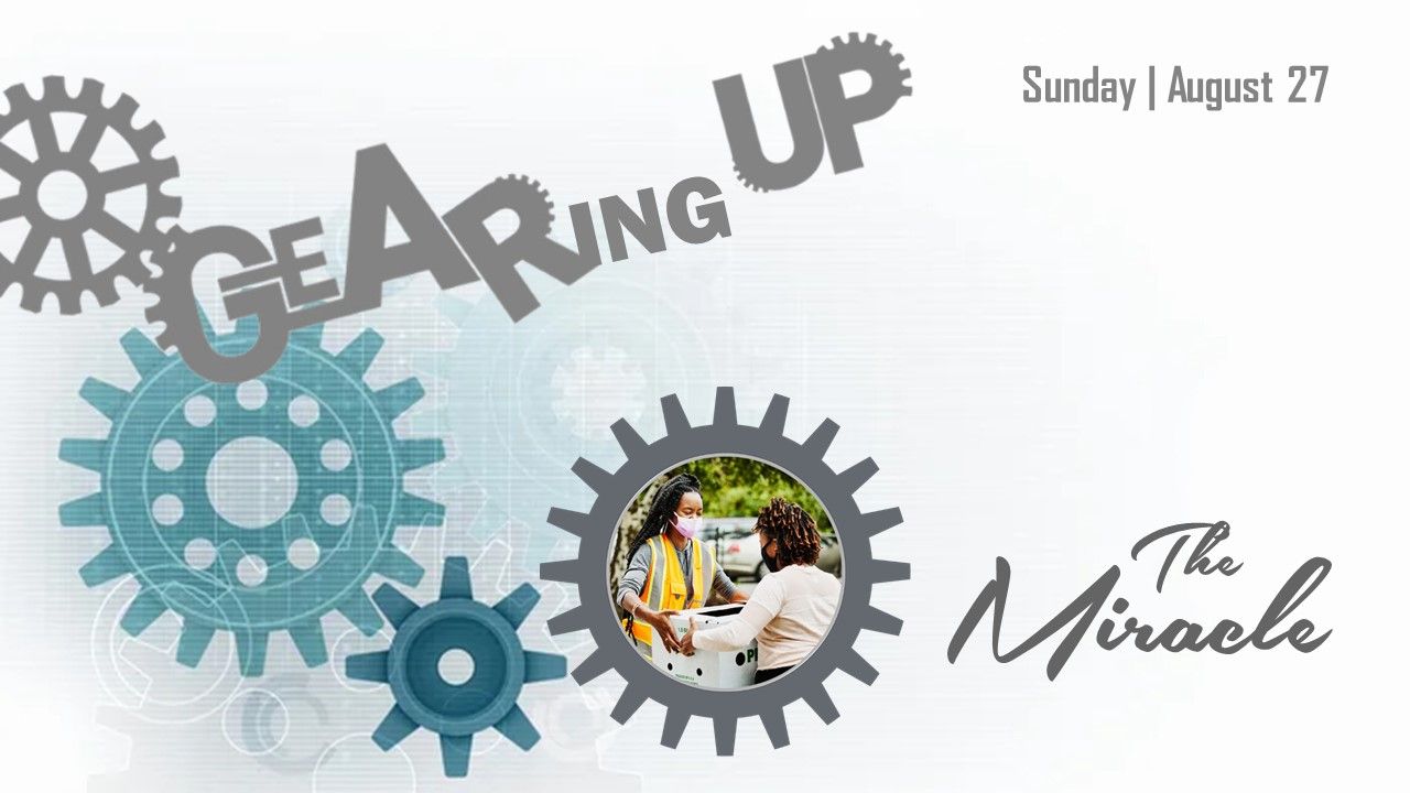 A poster for gearing up the miracle 