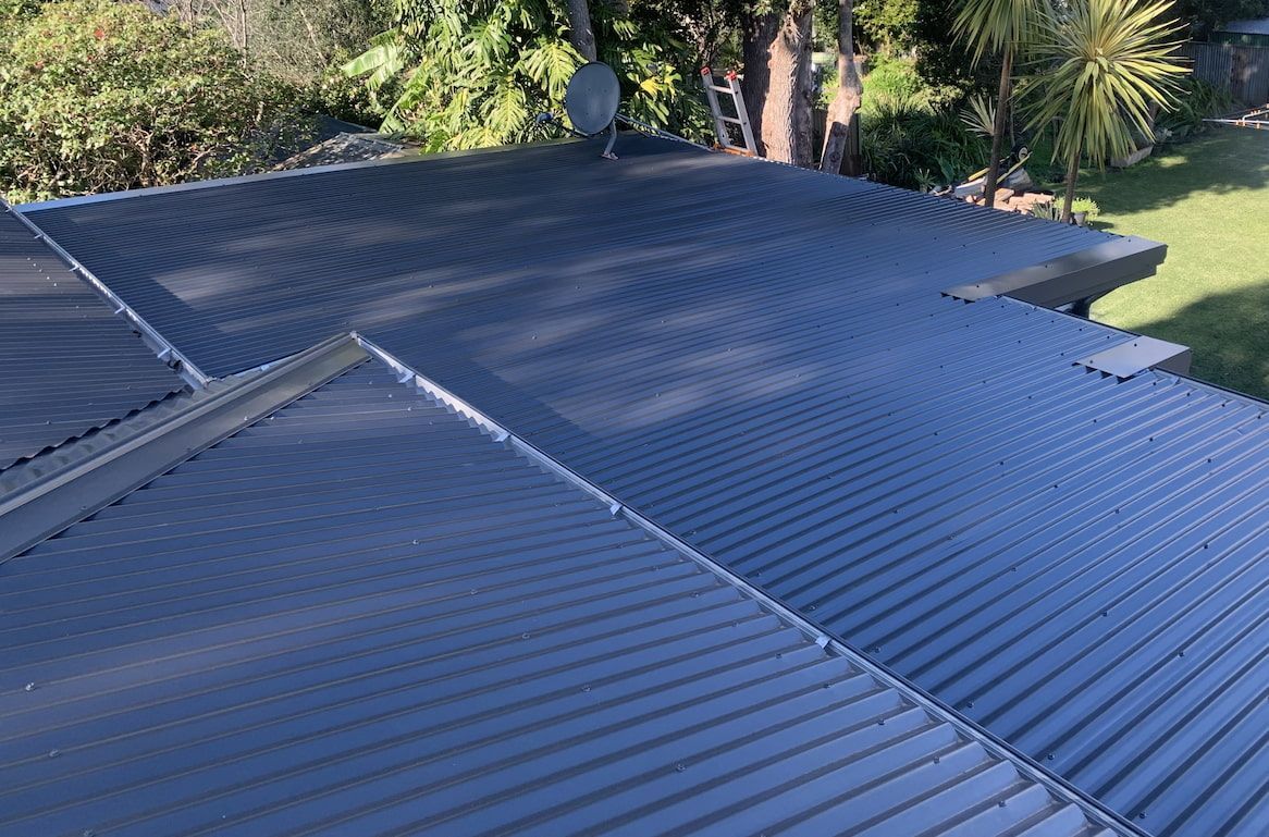 A Blue Metal Roof — The Gutter Guy NSW in Shellharbour, NSW