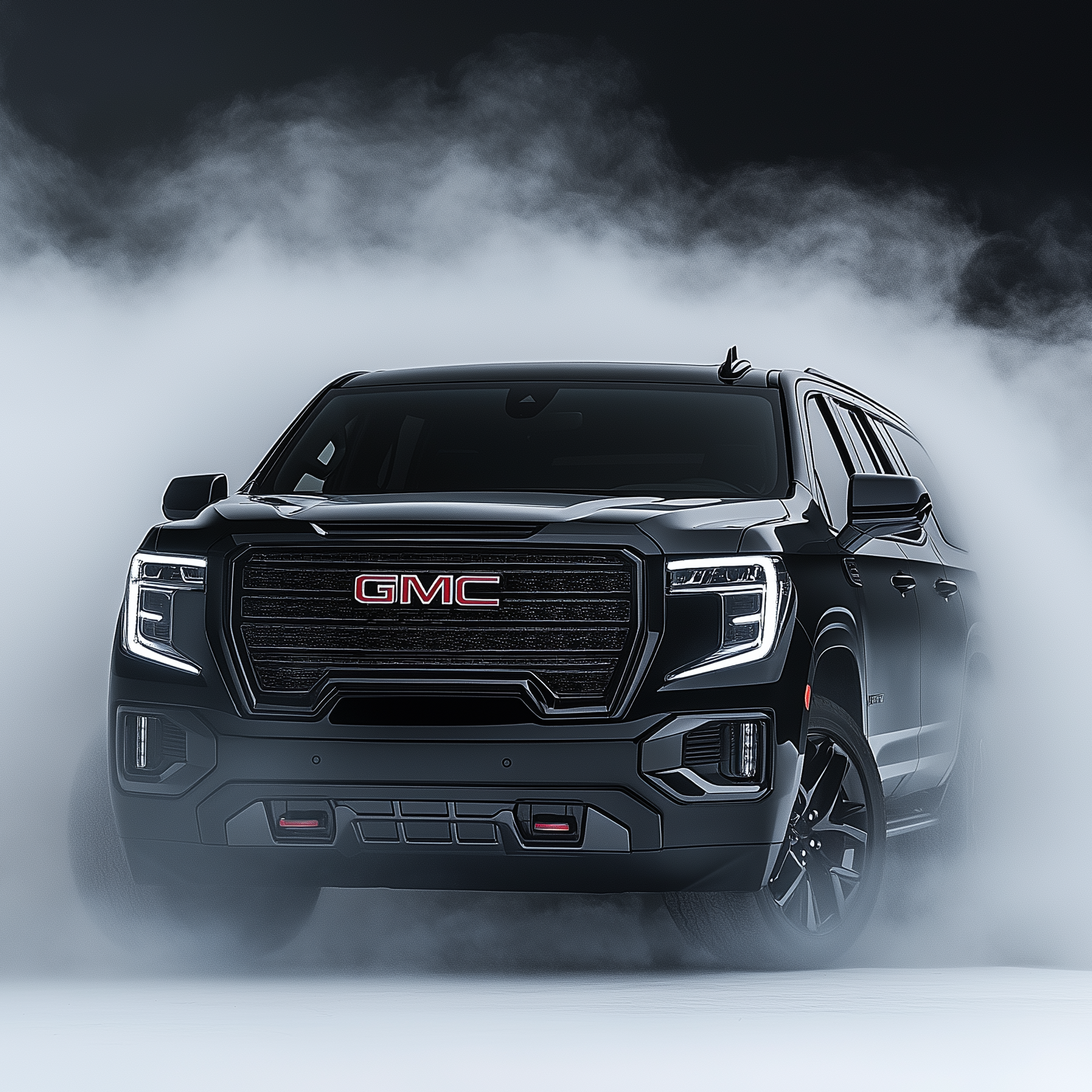 A black GMC Yukon