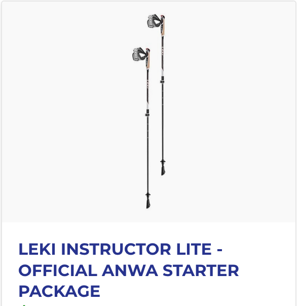 A picture of a pair of leki instructor lite walking poles