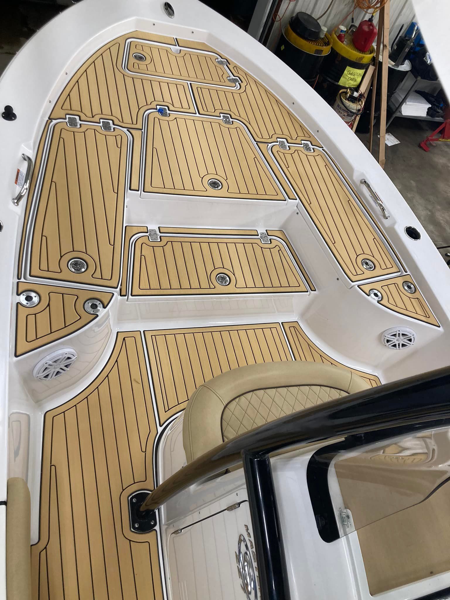 Camel over Black custom SeaDek kit by Phantom by SeaDek