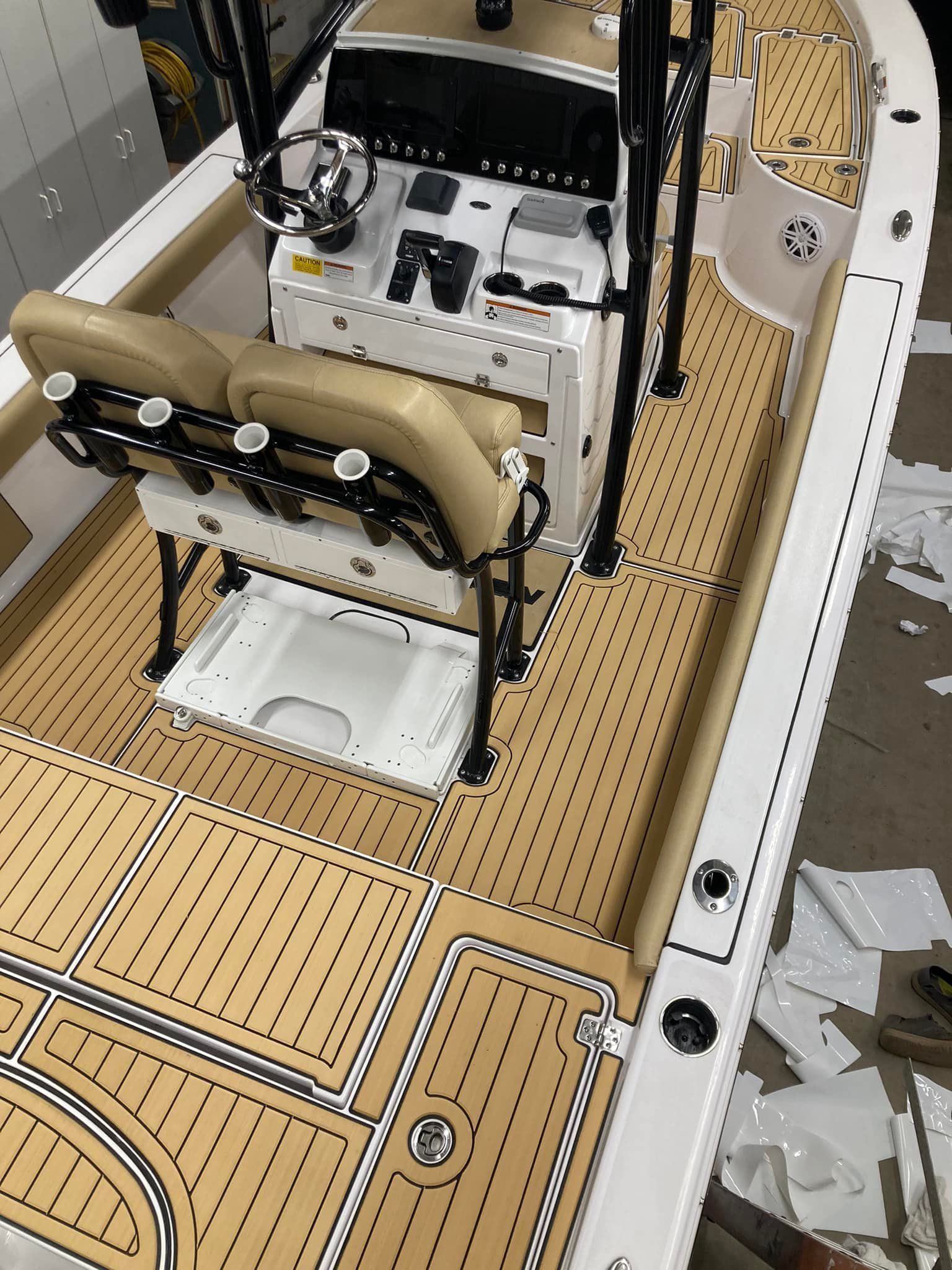 Camel over Black SeaDek installed by Certified Fabricator Near Me