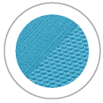 Bahama Blue Circle showing the brushed and embossed SeaDek textures
