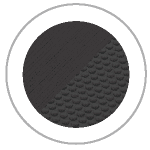 Dark Gray Circle showing the brushed and embossed SeaDek textures
