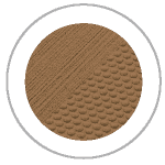 Mocha Circle showing the brushed and embossed SeaDek textures
