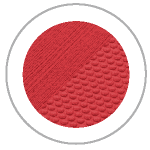 Ruby Red Circle showing the brushed and embossed SeaDek textures
