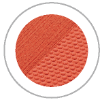 Sunset Orange Circle showing the brushed and embossed SeaDek textures
