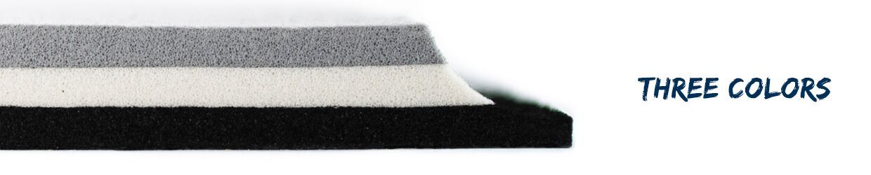 9mm Storm Gray over White over Black SeaDek