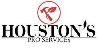 Houston's Pro Services logo with red circular icon and black text
